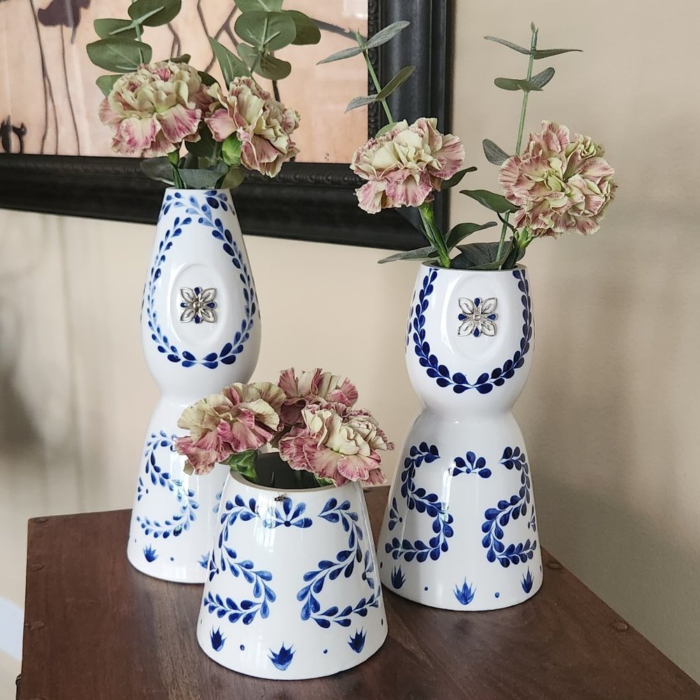 Clase Azul tequila Bottle Vases